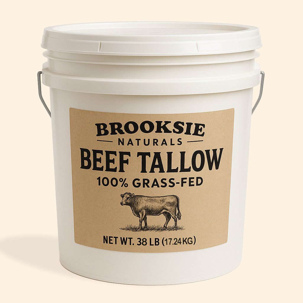 100% Pure Grass Fed Beef Tallow Rendered Bulk | No Additives | Chemical Free Filtered | Non-GMO and Gluten-free