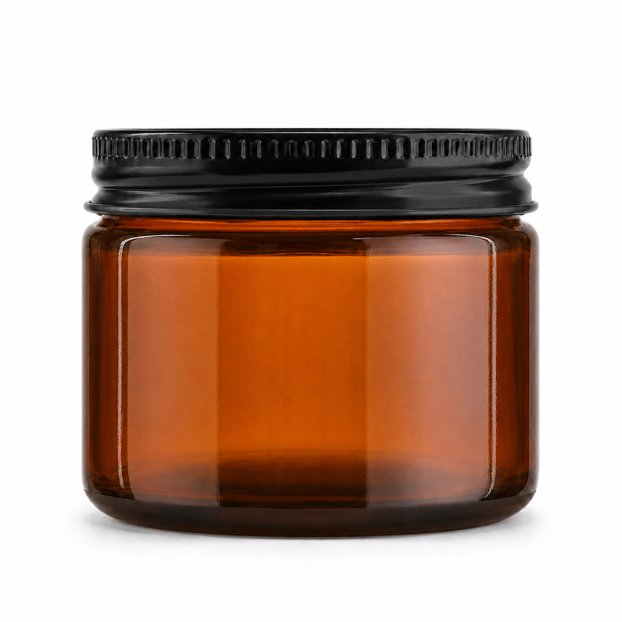Amber Glass Jar with Lid
