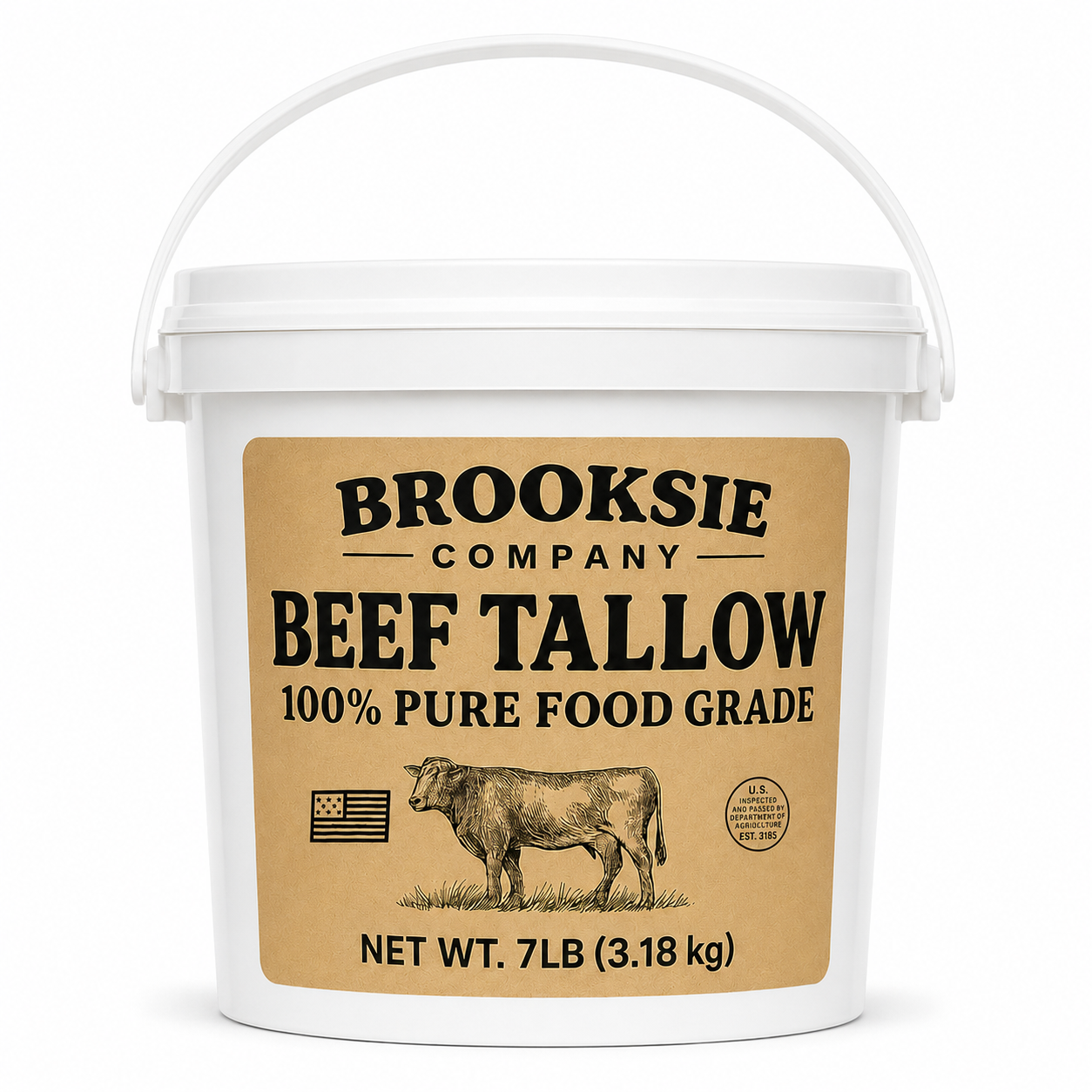 100% Pure Beef Tallow for Cooking 7Lb.
