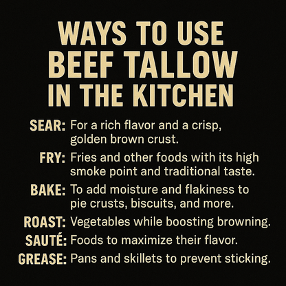 Brooksie Naturals cooking tallow how to use