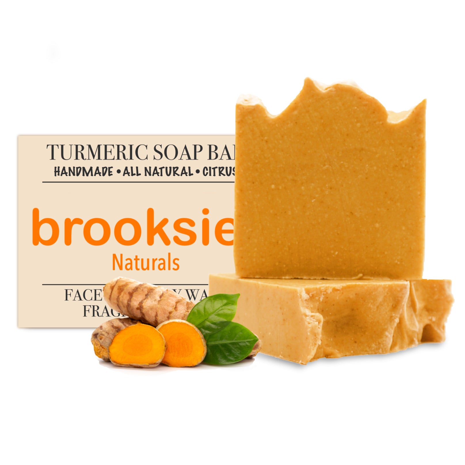 Turmeric Soap Bar 2 Pack Citrus Scent