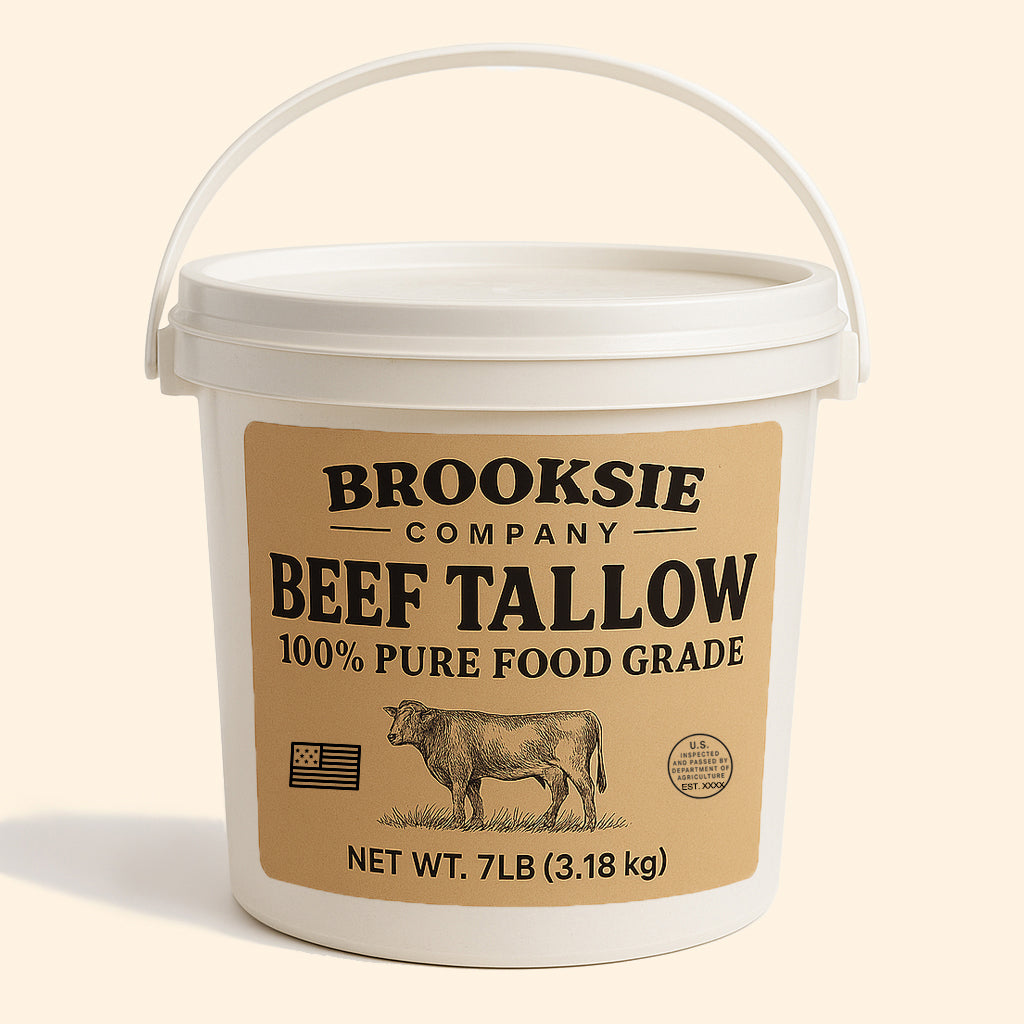 Brooksie Naturals food grade beef tallow 7lb