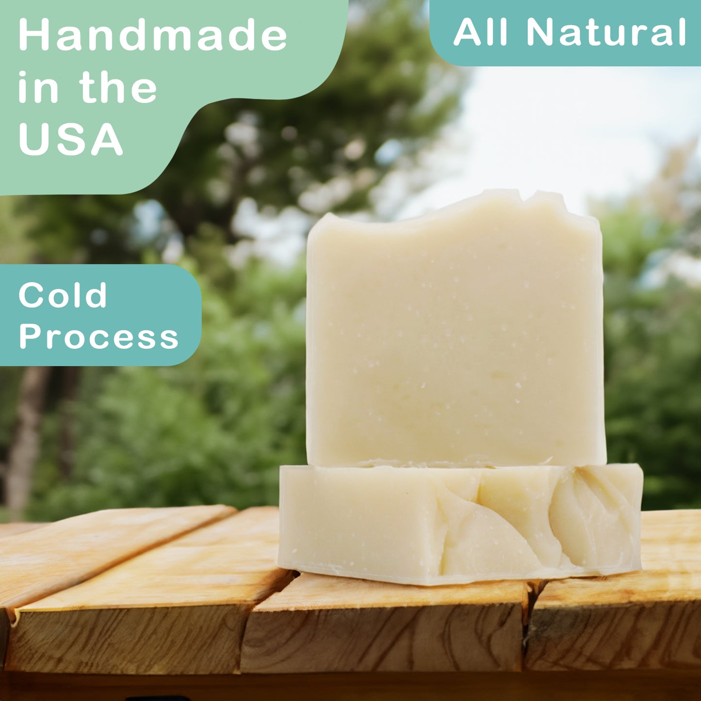 Brooksie™ Insect Repellent Body Soap 2PK Handmade with Citronella, Lemon Grass Essential Oils DEET Free. Protects against Mosquitos, Flies, and Ticks