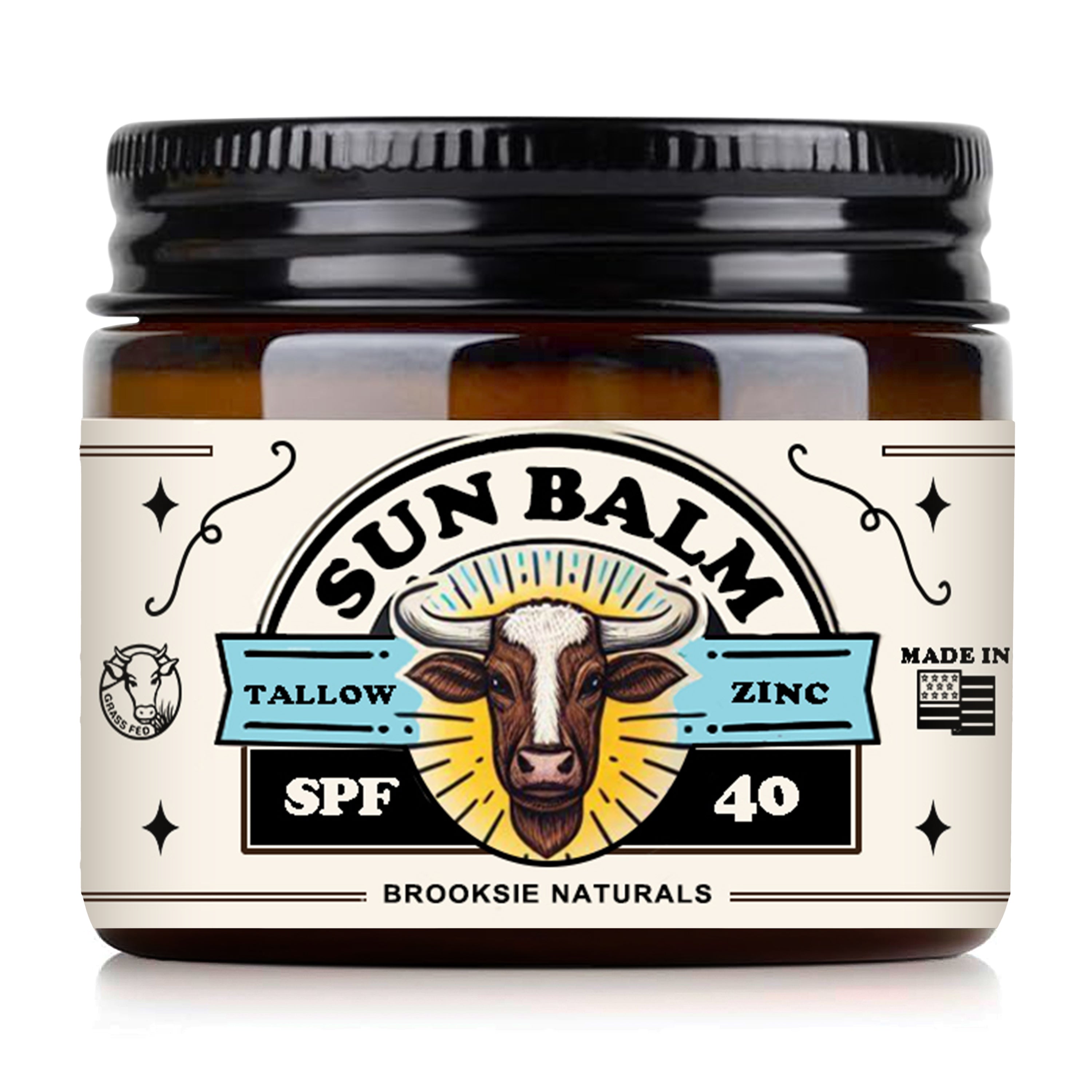 Beef Tallow Sun Balm for Skin SPF 40 2oz
