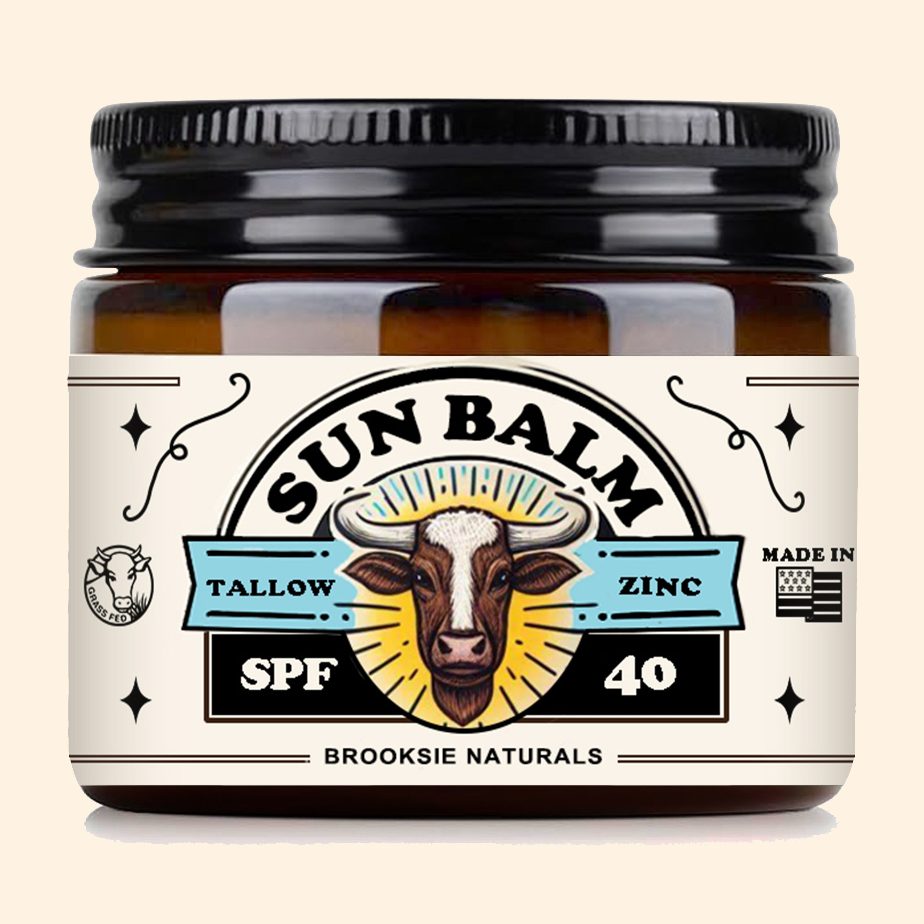 Beef Tallow Sun Balm for Skin SPF 40