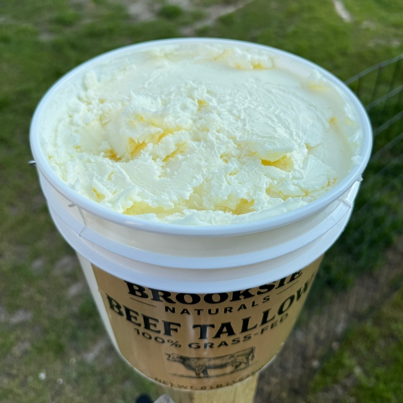 Brooksie company cooking tallow outdoors