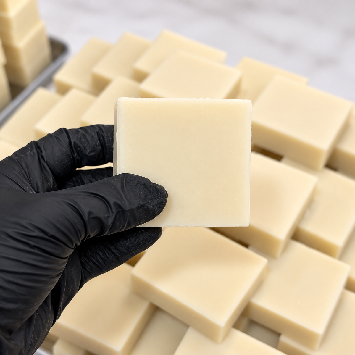 brooksie wholesale private label grass fed tallow soap bars, 4 oz, unwrapped